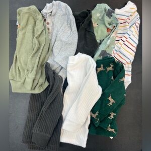 Lots of 18 month long sleeve boys shirts